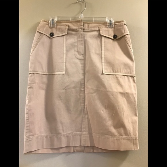 ST. JOHN Safari Style Khaki Skirt - Picture 3 of 16